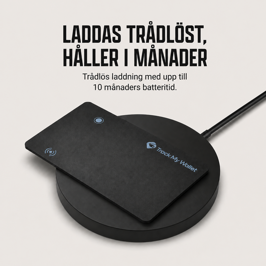 Track My Wallet™ - Spåra plånboken direkt med Apple Hitta